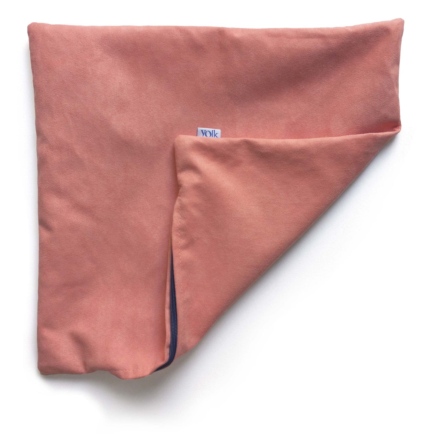 Coral pink colour decorative cushion cover