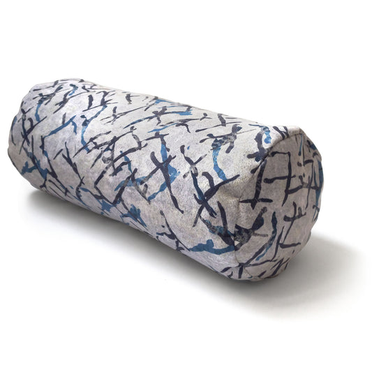 Printed decorative bolster cushion