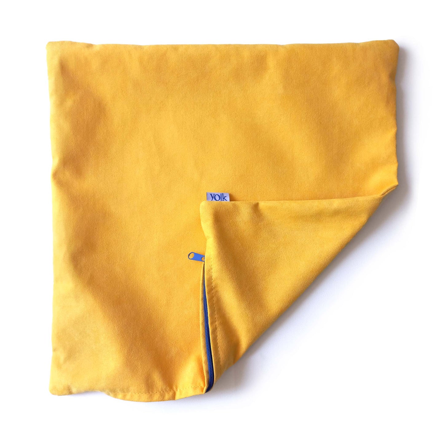 Yellow decorative cushion cover
