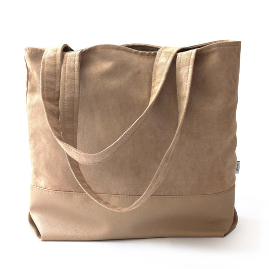 Handmade shoulder bag, peanut butter brown
