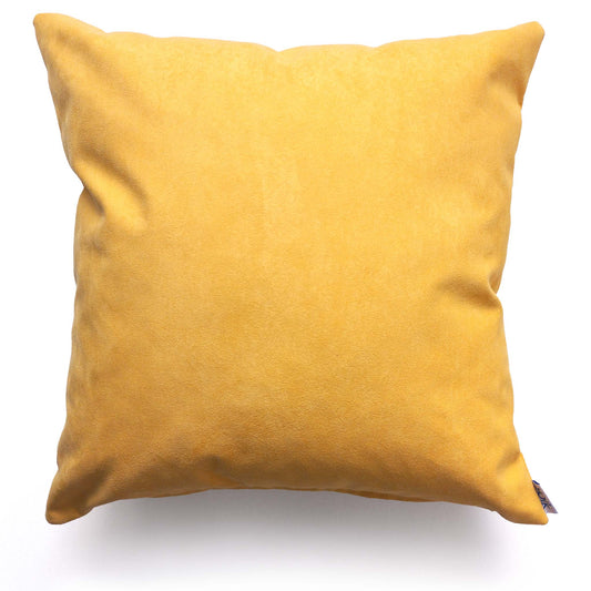Yellow decorative cushion
